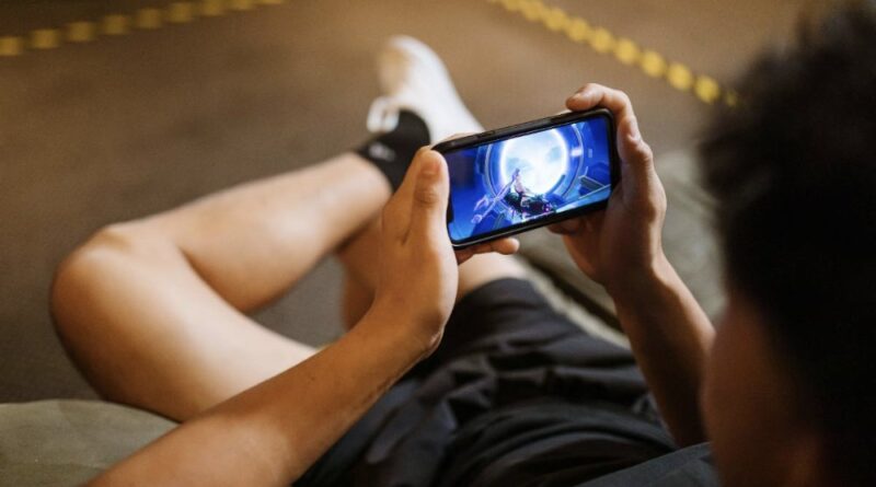The Pocket app in action: a person playing an AI-generated mobile mini-game